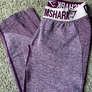 Gymshark purple cropped workout leggings. Medium